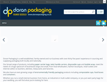 Tablet Screenshot of doranpackaging.co.uk